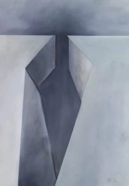 abstract war art- trench warfare painting 