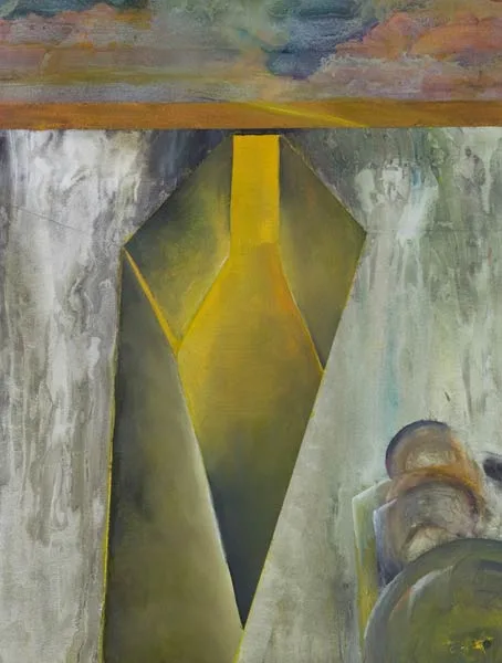 abstract war art -Trench Refuge