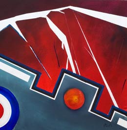 different abstract aviation war art – destruction