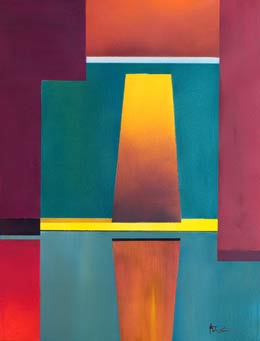 geometrical paintings for sale original colourful art -honour