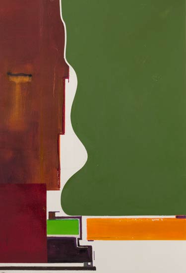 surreal abstract-paintings-in-UK---brown-and-green