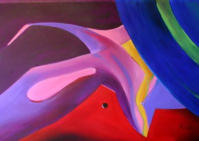 abstract figure art flying collars