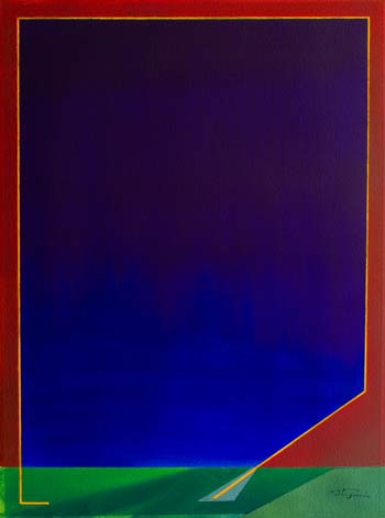 geometrical paintings for sale- rectangular art called blue yonder