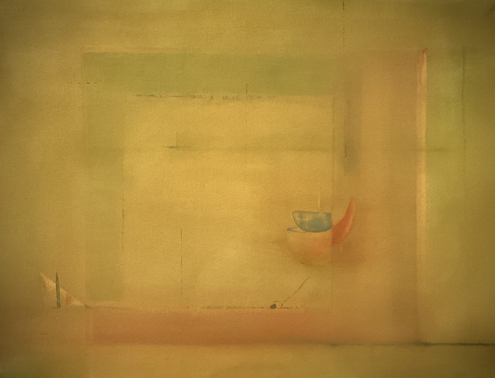 Minimal Painting  of Mysterious Reverance